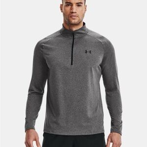 Under Armour Men's UA Tech Long Sleeve 1/2 Zip In Carbon Heather Size‎ XL